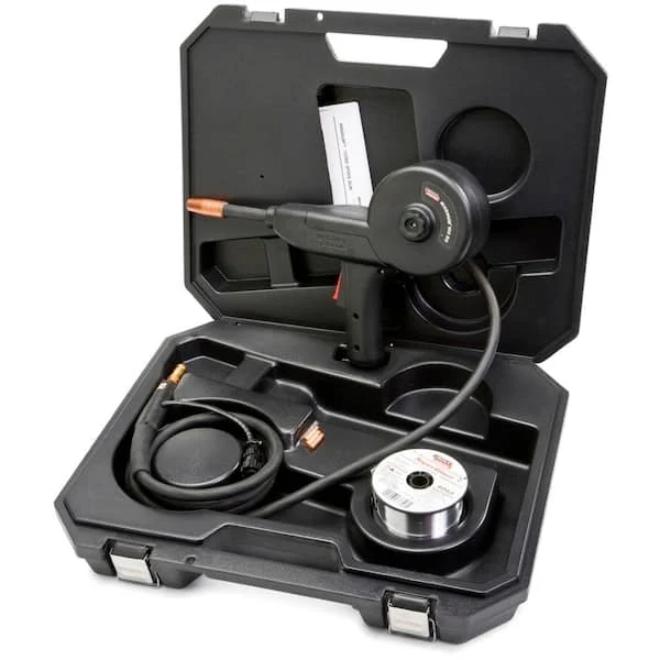 Lincoln Electric Magnum 100SG Welding Spool Gun for Soft Aluminum Wire, Including 10 ft. Gun Cable, Control Harness, Connector and Case