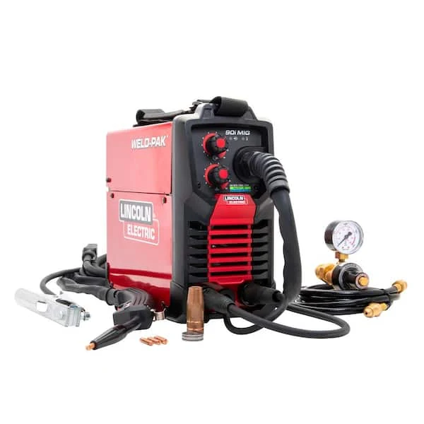 Lincoln Electric WELD-PAK 90i MIG and Flux-Cored Wire Feeder Welder with Gas Regulator - K5256-1