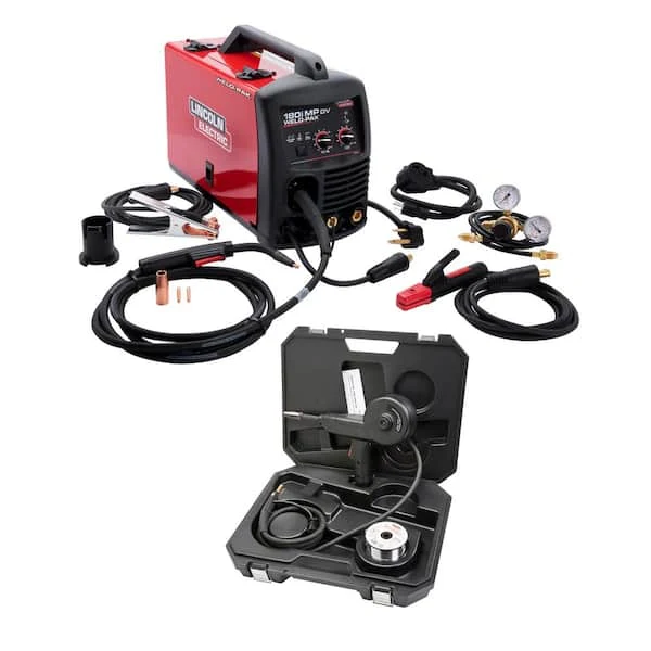 Lincoln Electric 180 Amp Weld-Pak 180i Multi-Process Stick/MIG/Flux-Core/TIG/Aluminum MIG Welder, 120V or 230V with Spool Gun